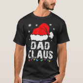 Dad Claus Christmas Pajama Family Matching Xmas T-Shirt (Vorderseite)