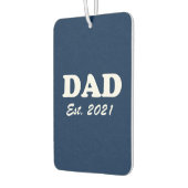 Dad custom established date navy blue white modern autolufterfrischer (Links)