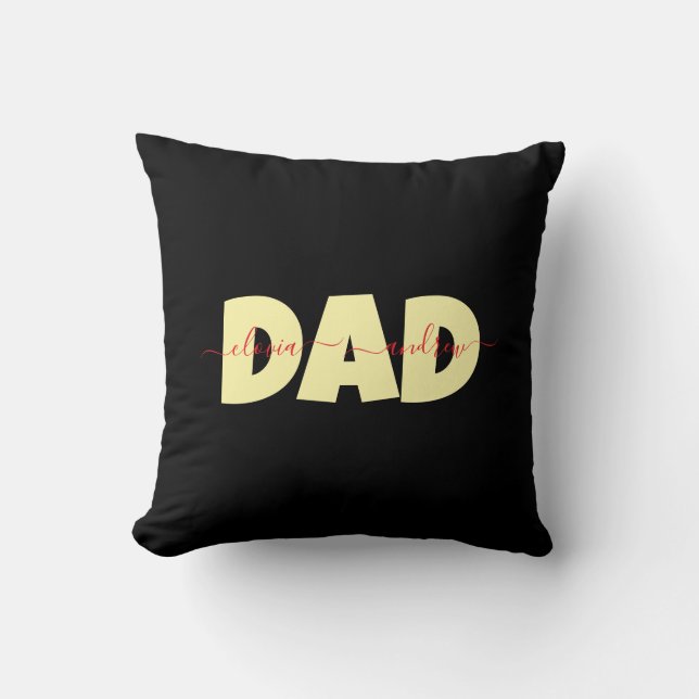 Dad Customized children name Kissen (Vorderseite)