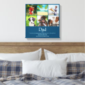 Dad Daddy Father Papa Definition 6 Foto Blue Leinwanddruck (Insitu (Schlafzimmer))