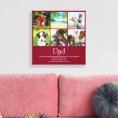 Dad Daddy Father Papa Definition 6 Photo Burgundy Leinwanddruck (Insitu (Wohnzimmer))
