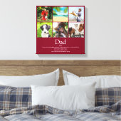 Dad Daddy Father Papa Definition 6 Photo Burgundy Leinwanddruck (Insitu (Schlafzimmer))