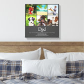 Dad Daddy Father Papa Definition 6 Photo Gray Leinwanddruck (Insitu (Schlafzimmer))