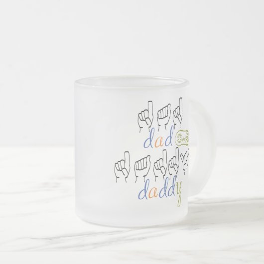 dad, daddy in sign language mattglastasse (VorderseiteRechts)
