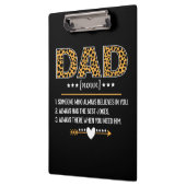 Dad Definition Leopard Print Vatertagsgeschenk Klemmbrett (Links)