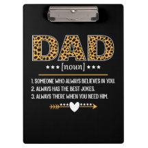 Dad Definition Leopard Print Vatertagsgeschenk