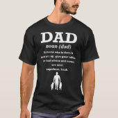 Dad Definition Papa Father Daddy Stepdad Daughter T-Shirt (Vorderseite)