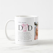 Dad Definition Photo Gift | Custom Daughter Kaffeetasse (Links)