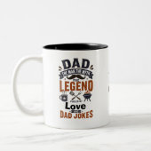 Dad Der Mann Der Mythos Die Legende Tasse (Links)
