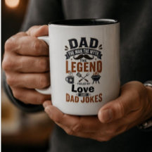Dad Der Mann Der Mythos Die Legende Tasse