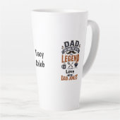 Dad Der Mann Der Mythos Die Legende Tasse (Rechte Ecke)