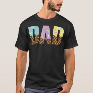 Dad des süßen Einen Eis 1. erste Familie T-Shirt