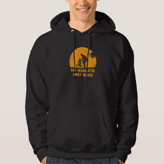 Dad Designated Adult Driver Sarcastic Daddy Sarcas Hoodie (Vorderseite)