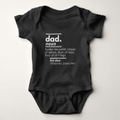 Dad Dictionary Definition - Funny Fathers Day Gift Baby Strampler (Vorderseite)