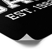 Dad Est 1982 Dad D Fathers Day Ized  Poster (Ecke)