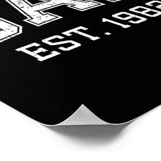 Dad Est 1982 Dad D Fathers Day Ized  Poster (Ecke)