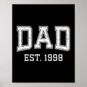 Dad Est 1998 Dad D Fathers Day Ized Poster (Vorne)
