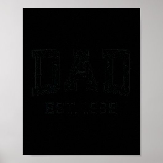 Dad Est 1999 Dad D Husband Father Grandpa Poster (Vorne)