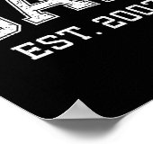Dad Est 2003 Dad D Fathers Day Ized Poster (Ecke)
