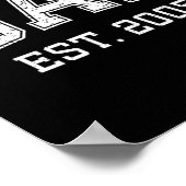 Dad Est 2005 Dad D Fathers Day Ized  Poster (Ecke)