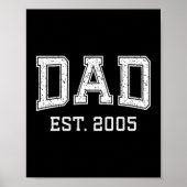 Dad Est 2005 Dad D Fathers Day Ized  Poster (Vorne)