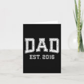 Dad Est 2016 Dad D Fathers Day Ized  Karte (Vorderseite)