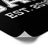 Dad Est 2016 Dad D Fathers Day Ized  Poster (Ecke)