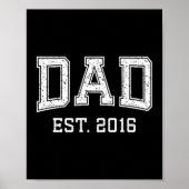 Dad Est 2016 Dad D Fathers Day Ized  Poster (Vorne)