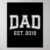 Dad Est 2019 Dad D Fathers Day Ized  Poster (Vorne)