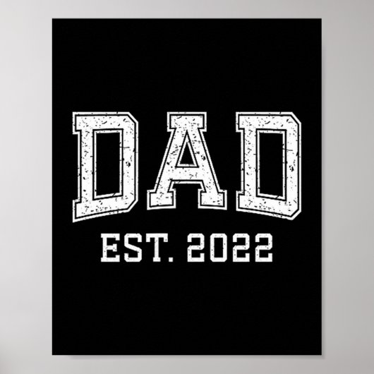 Dad Est 2022 Dad D Fathers Day Ized Poster (Vorne)