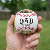 Dad Est 2025 3 Photo Baseball