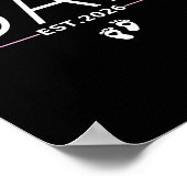 Dad Est. 2026 Expect Baby 2026 Father 2026 New Dad Poster (Ecke)