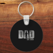 Dad Est. 2026 Father 2026 Loading New Dad 2026 Schlüsselanhänger (Vorderseite)