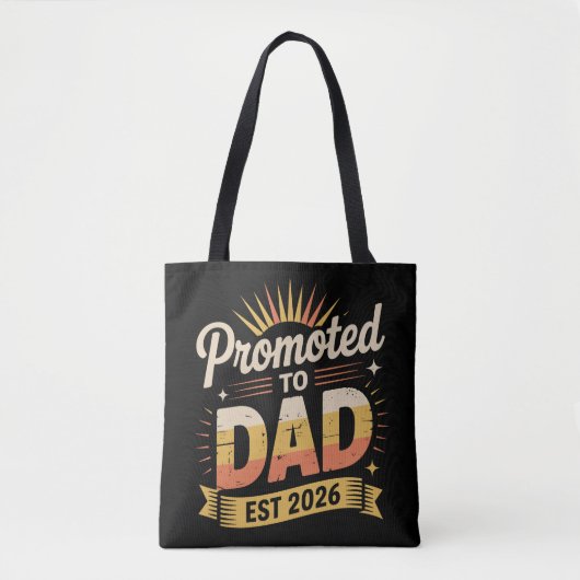 Dad Est. 2026 Funny New Dad Pregnancy Announcement Tasche (Vorderseite)