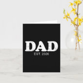 Dad Est. 2026 Logo Father 2026 Loading New Dad 202 Karte (Gelbe Blume)