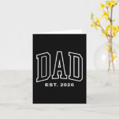Dad Est 2026 Pregnancy Announcement For Dad Men Fa Karte (Gelbe Blume)