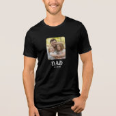 Dad Est 20xx Foto Tri-Blend Shirt (Vorderseite)