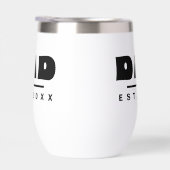 DAD Est. 20XX Modernes Minimalist-Edelstahl- (Rechts)