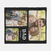 Dad Est 3 Foto Fleecedecke (Vorderseite (Horizontal))