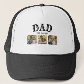 Dad Est 3 Foto Truckerkappe (Vorderseite)