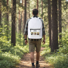 Dad Est 3 Photo Bedruckter Rucksack