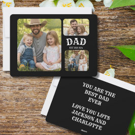 Dad Est 3 Photo Feiertagskarte