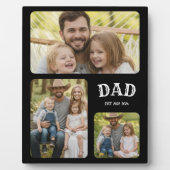 Dad Est 3 Photo Fotoplatte (Vorderseite)