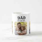 Dad Est 3 Photo Kaffeetasse (Mittel)