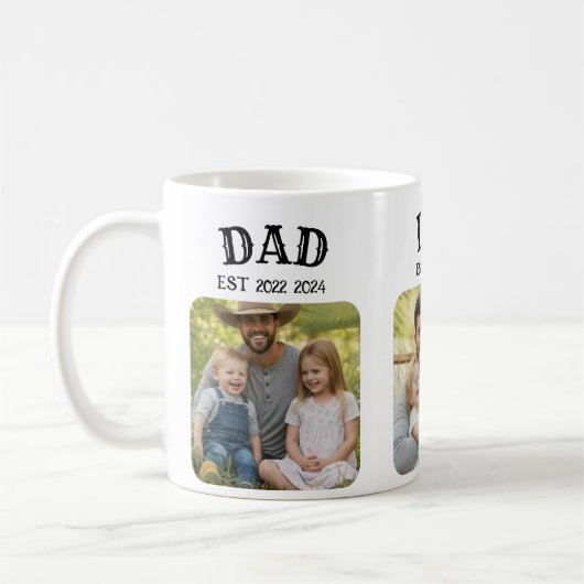 Dad Est 3 Photo Kaffeetasse (Links)