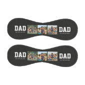 Dad Est. Bold White Font 3 Photo Fathers Day Gift Baseball (Paneele)