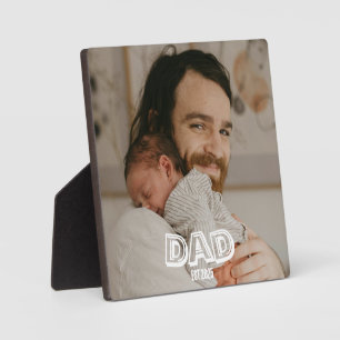 Dad Est Foto-Geschenk Vater Andenken Fotoplatte