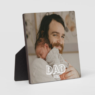 Dad Est Foto-Geschenk Vater Andenken Fotoplatte