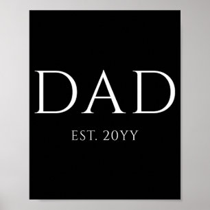 Dad Est Modern Neuer Daddy Zum Dad T Shirt Beförde Poster