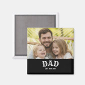 Dad Est Personalized 20XX Magnet (Vorderseite/Rückseite)